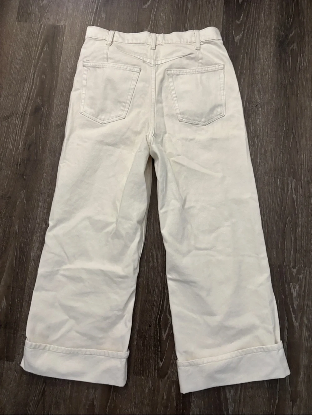 Universal Thread Cream High-Rise Wide Leg Jeans - Picture 3 of 3